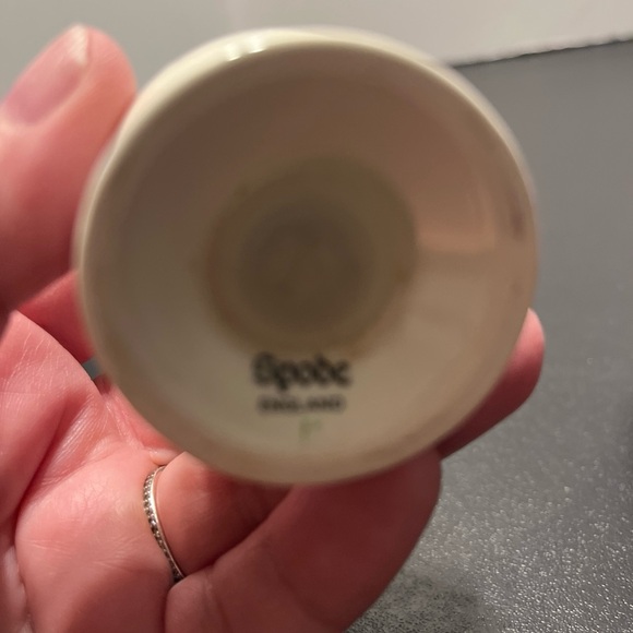 Spode Christmas Tree Salt Pepper Shakers Holly Mistletoe 3" Porcelain - Picture 5 of 5